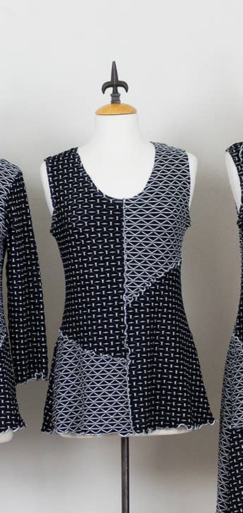 VineStreet- Honeycomb Tank- Black Mixed