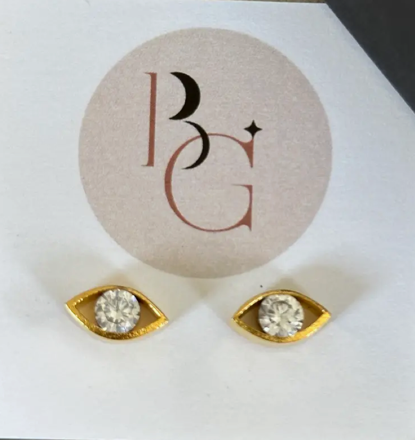 Mini Evil Eye CZ studs