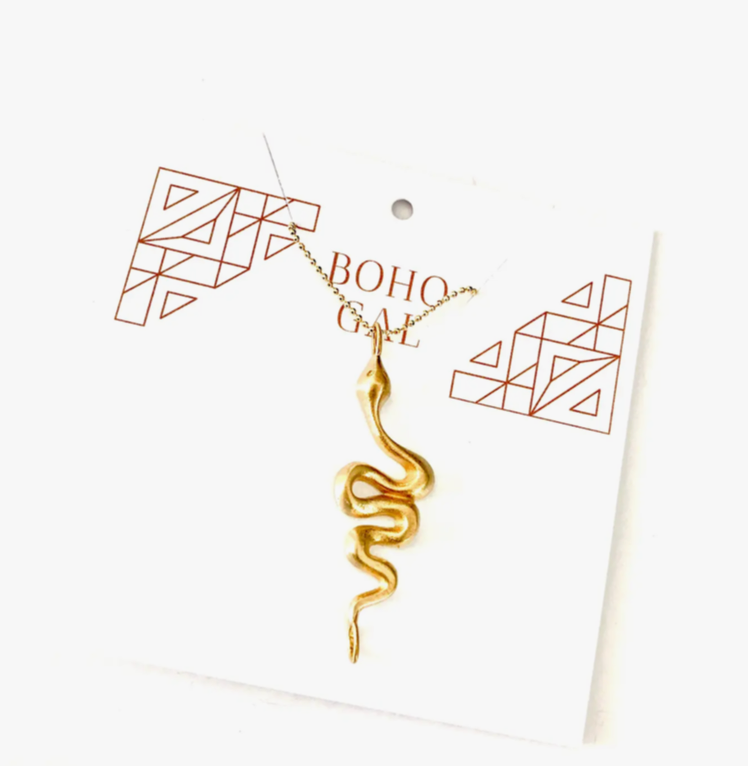 Snake Charm Necklace