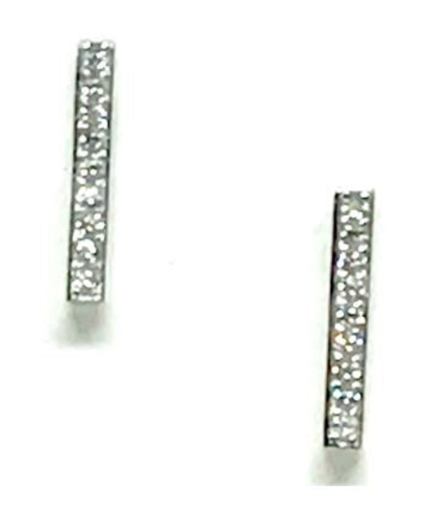 Athena- Silver Bar Earring