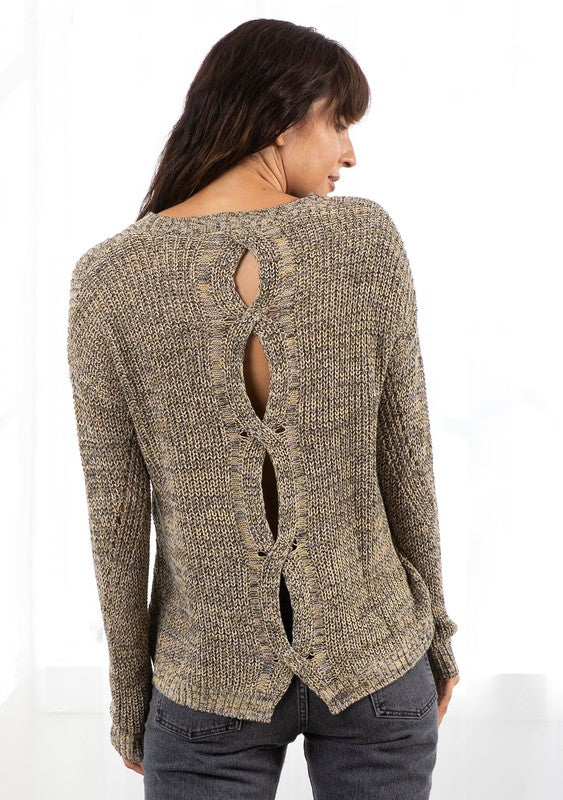Lovestitch Twist Back Sweater