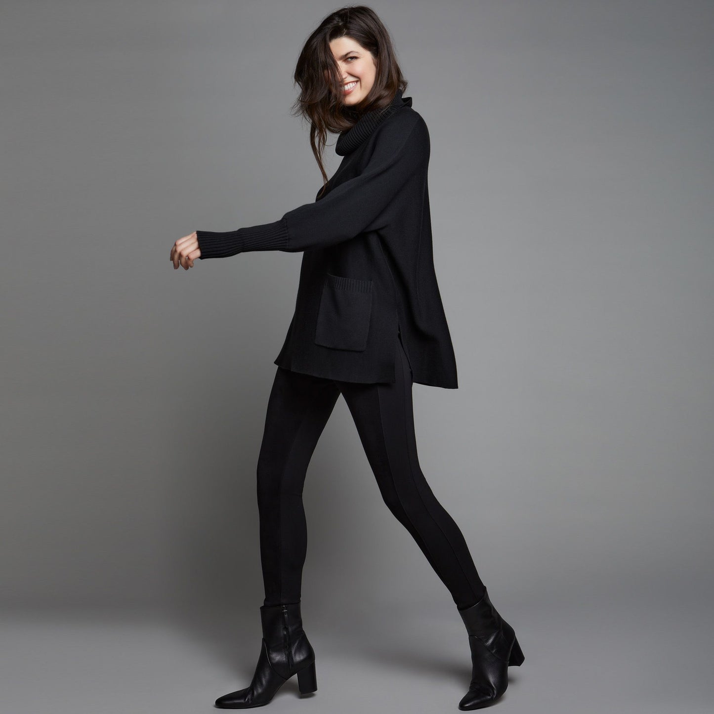 Bylyse Oversize Cowl Neck Tunic
