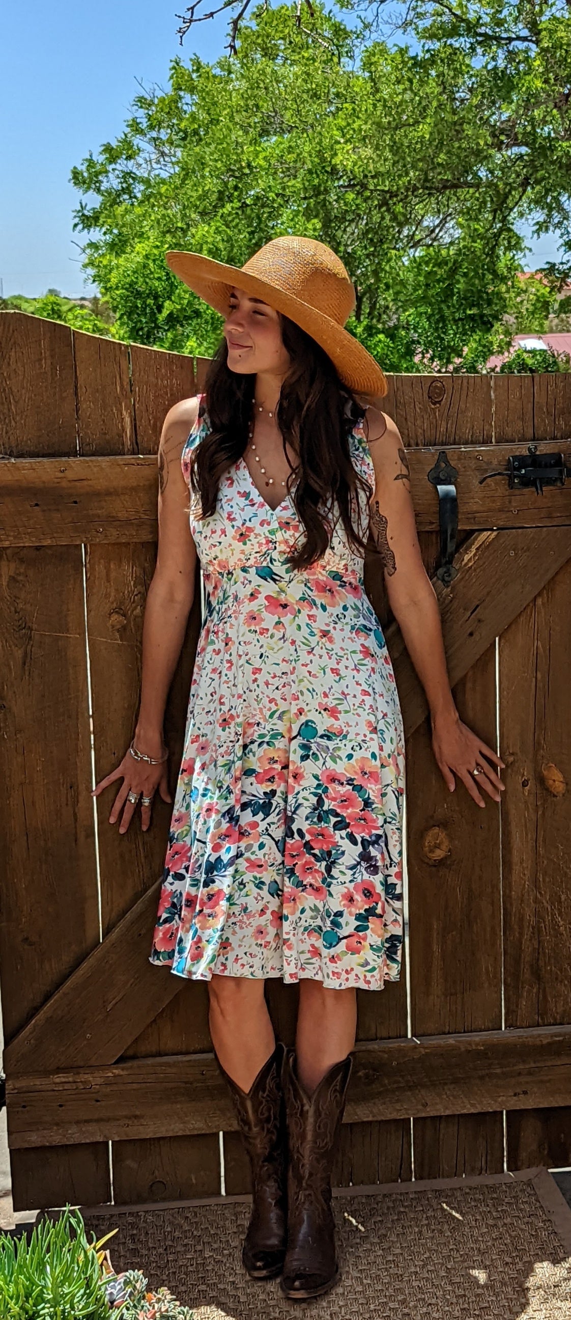 Bucko- Ruby Dress- White Floral