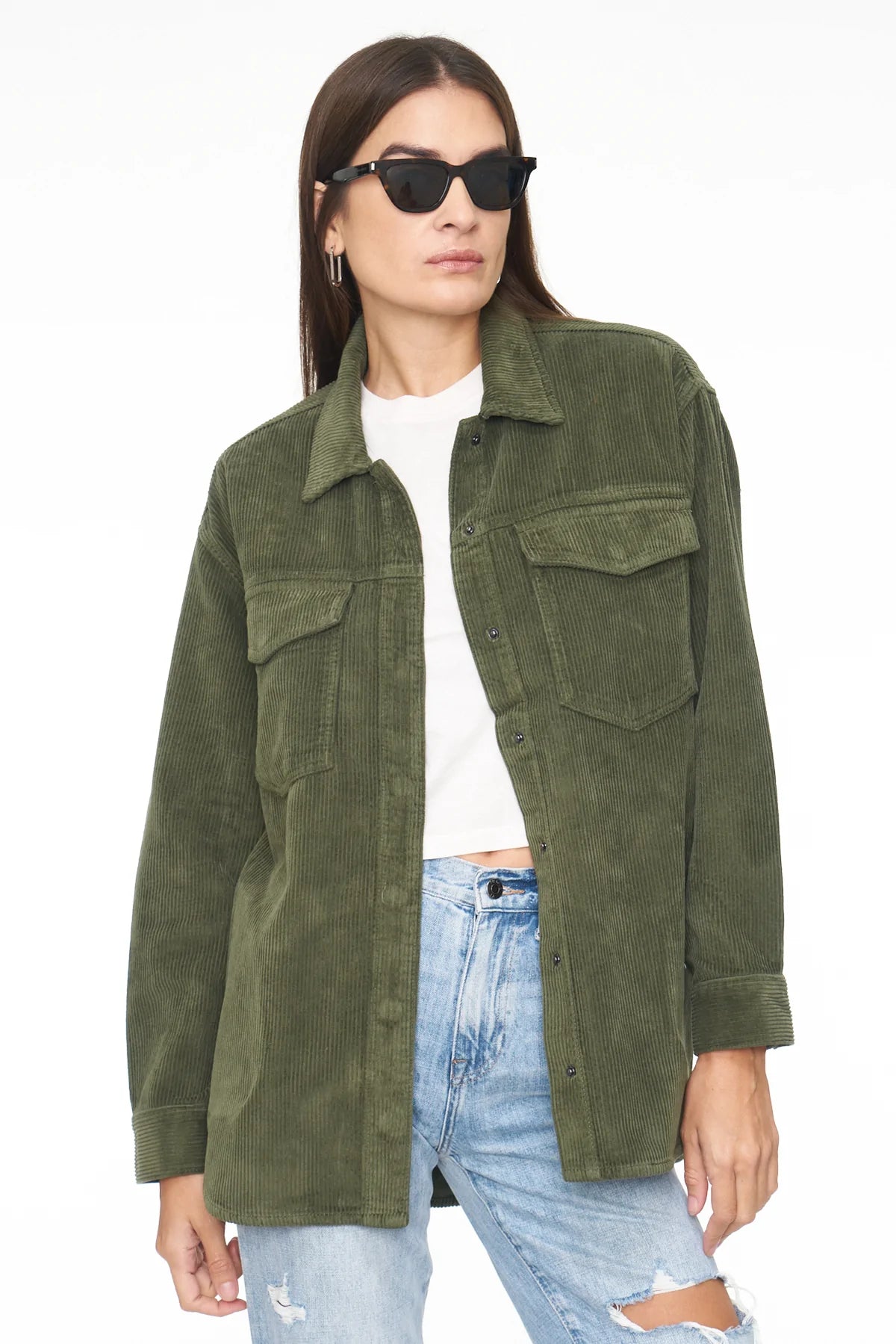 Pistola - Mandy Oversized Shacket - Pine
