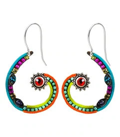 FIREFLY Spiral Sunburst Earrings