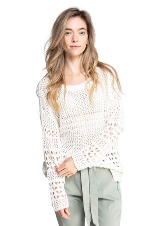 ZHRILL KNIT SWEATER - NEA OFF WHITE