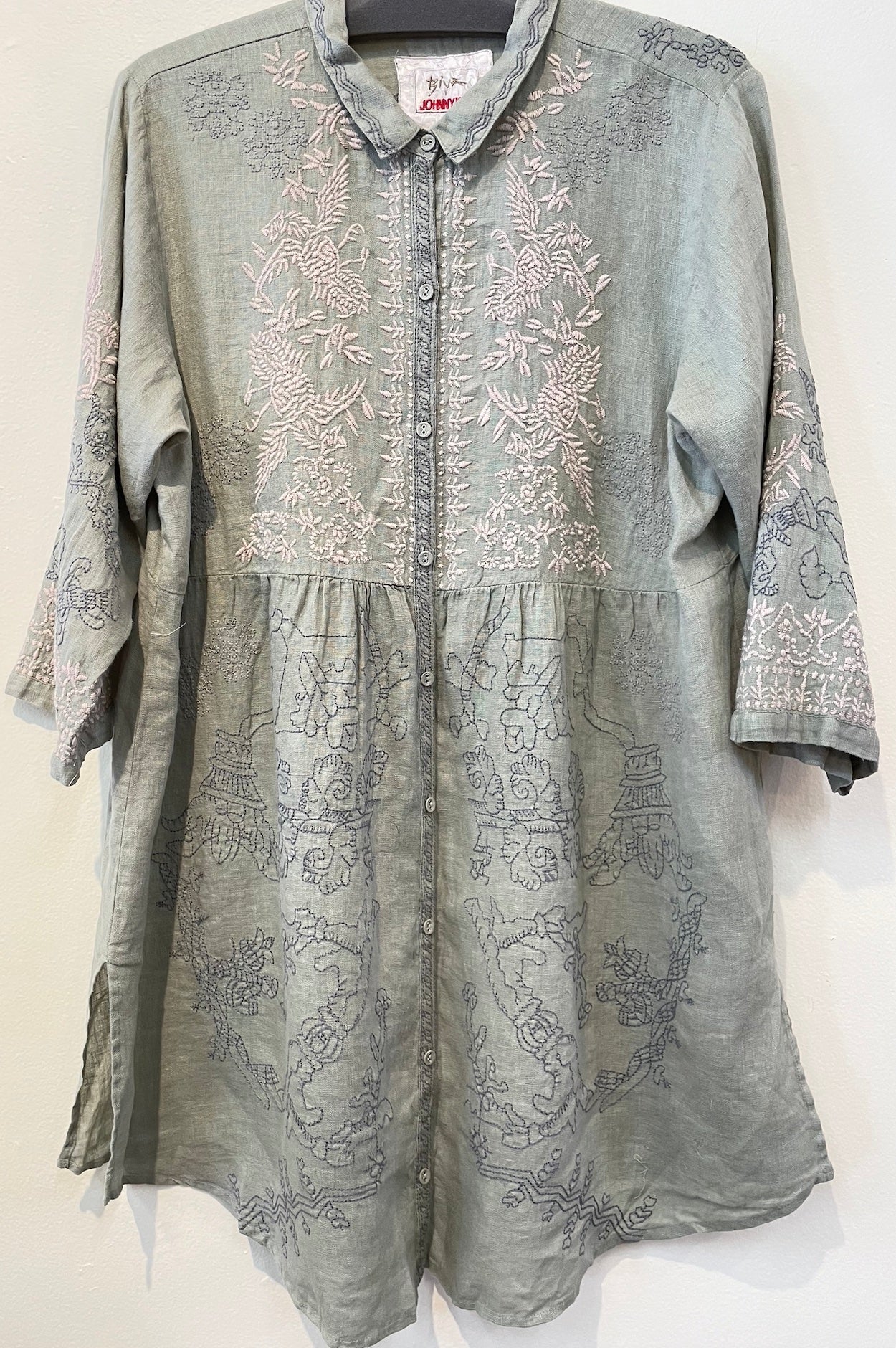 Johnny Was- Aubrey Tunic- Oil Green