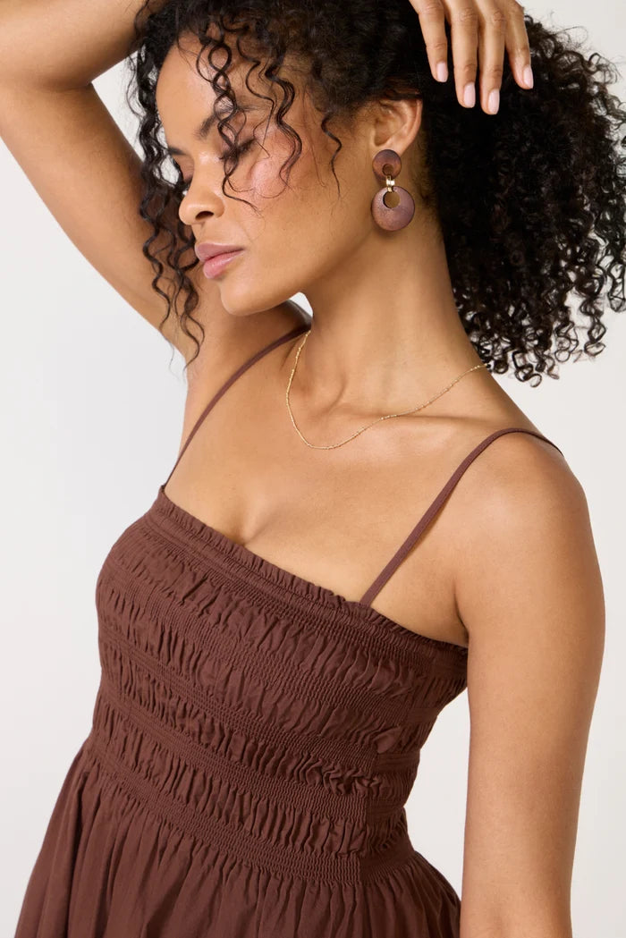 Pistola | Bianca Shirred Bodice Dress