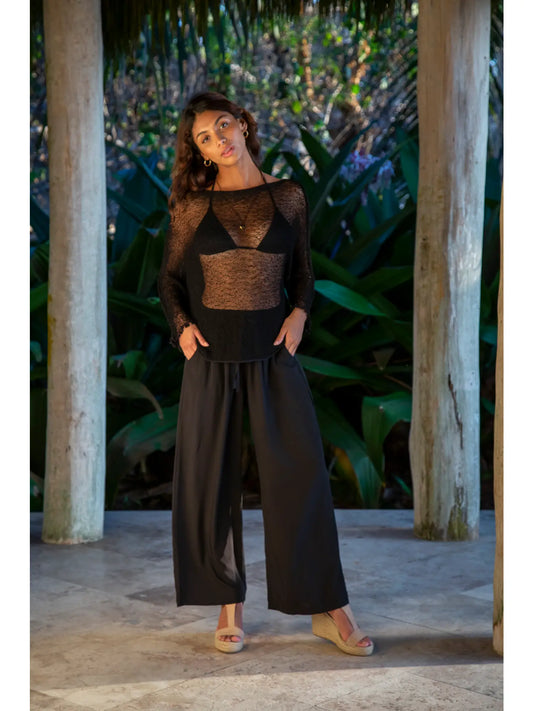 Bali Prema | Sheer Sweater Top