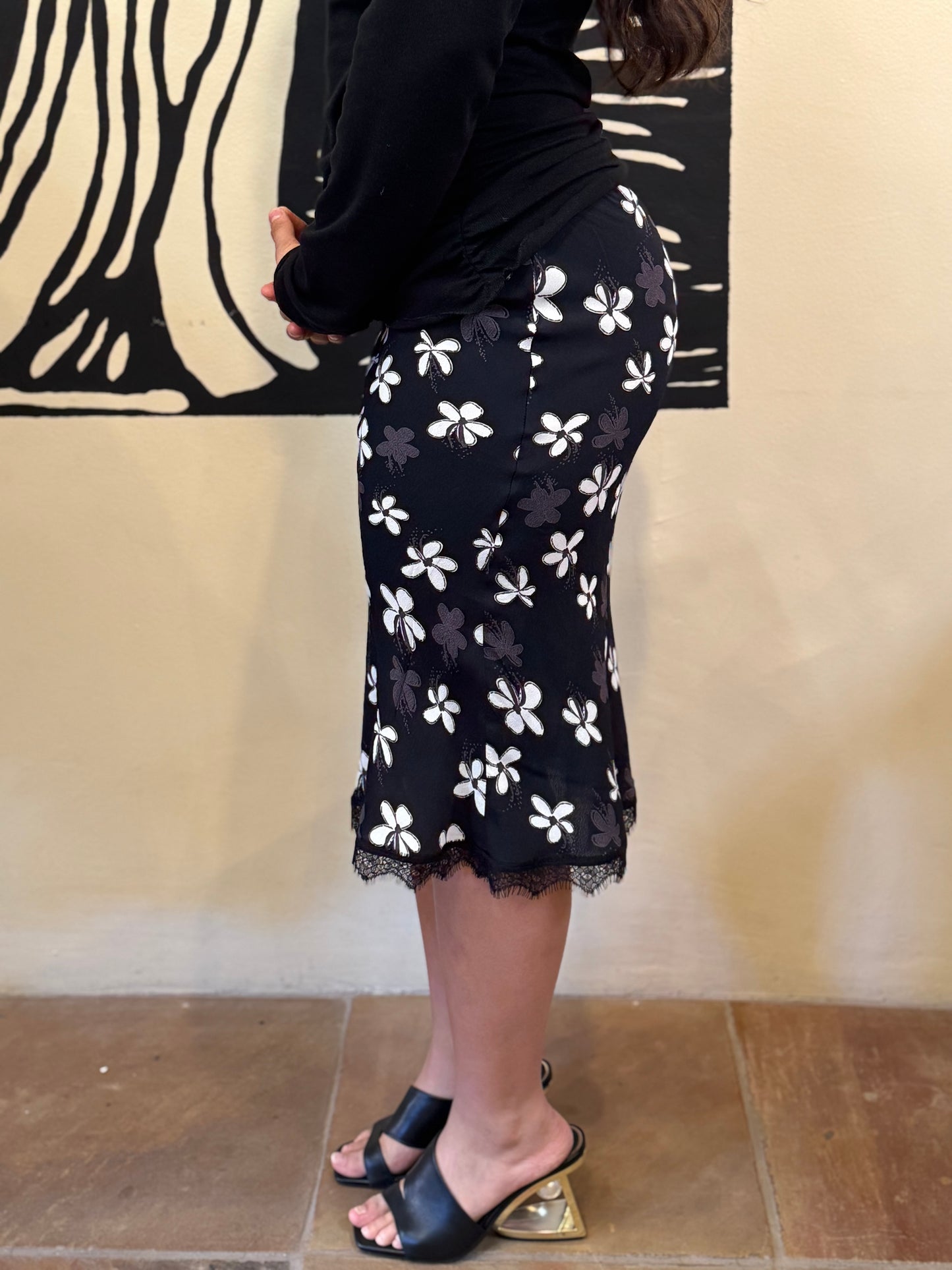 Bucko  | Luna Skirt | B/W Floral