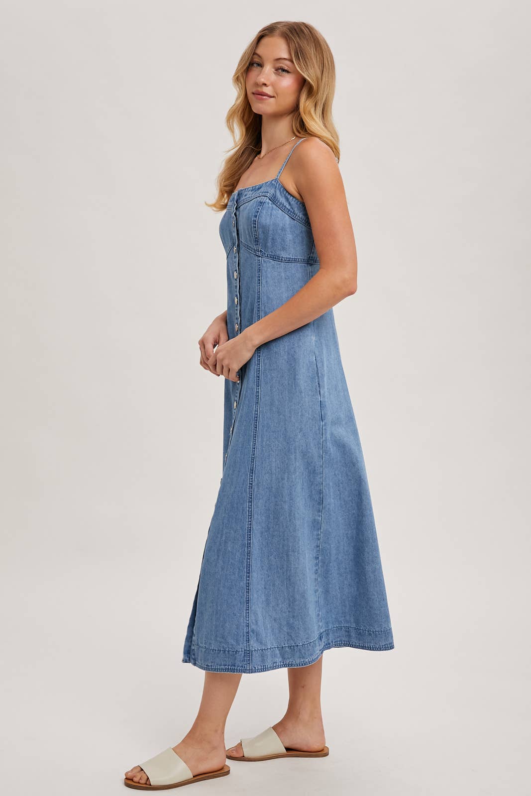 Bluivy | Denim Midi Dress
