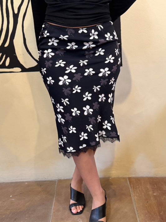 Bucko  | Luna Skirt | B/W Floral