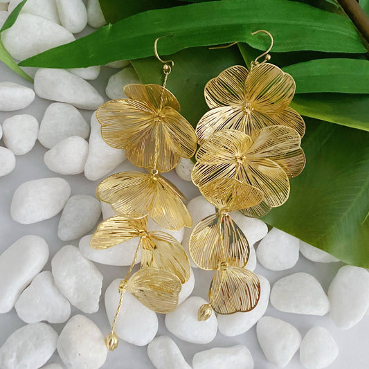 Ellison+Young | Artful Filigree Flower Drop Earrings