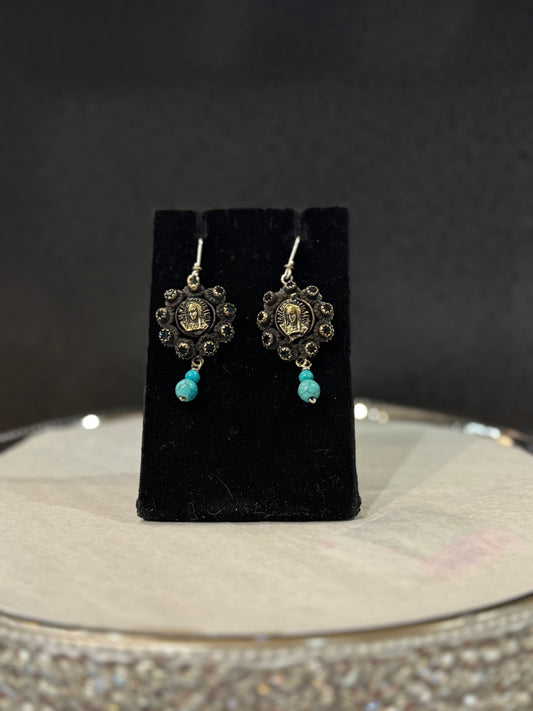Barbosa | Dangling Halo Lady Earrings