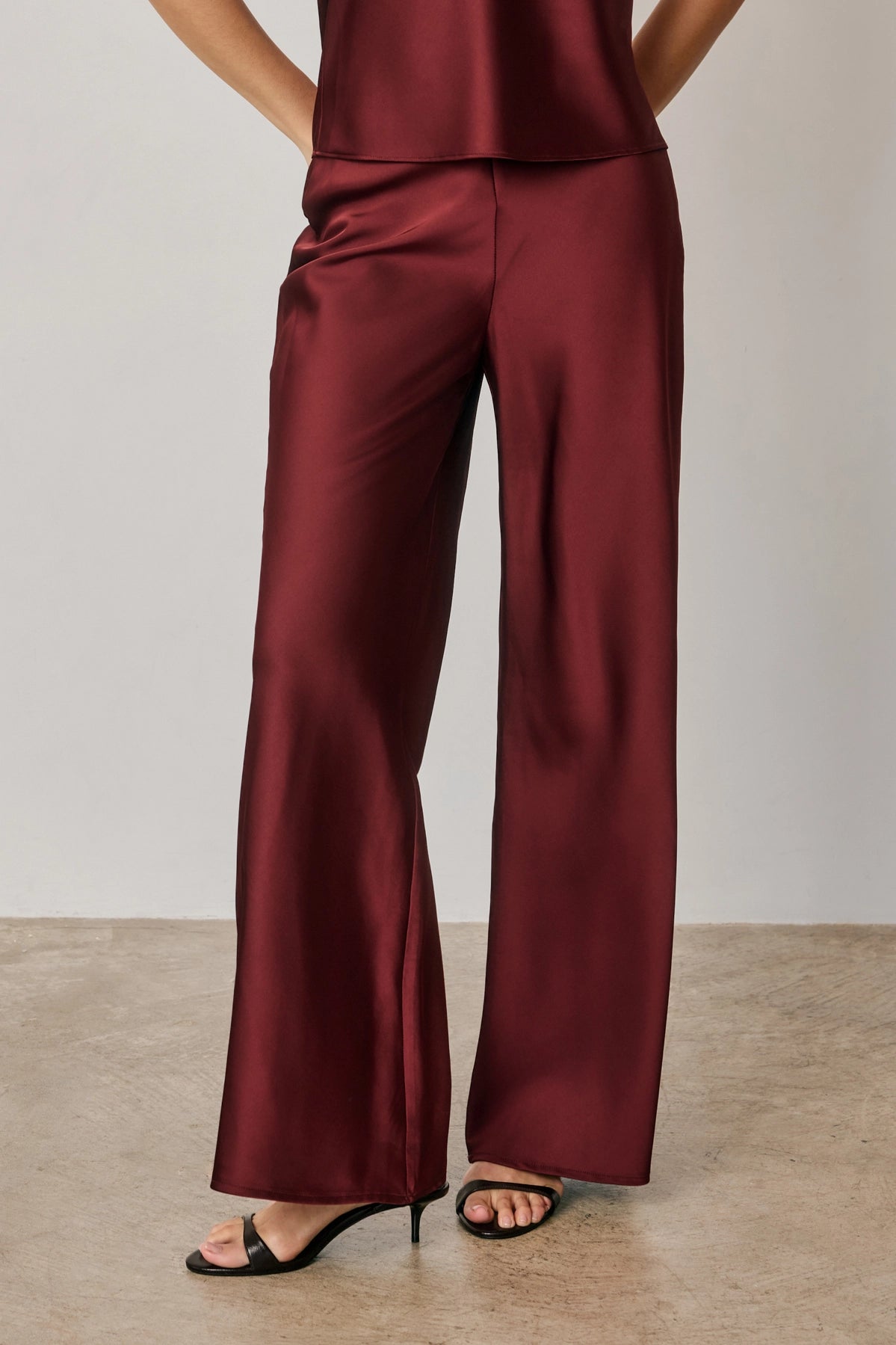 Dress Forum | Satin Straight leg Pants