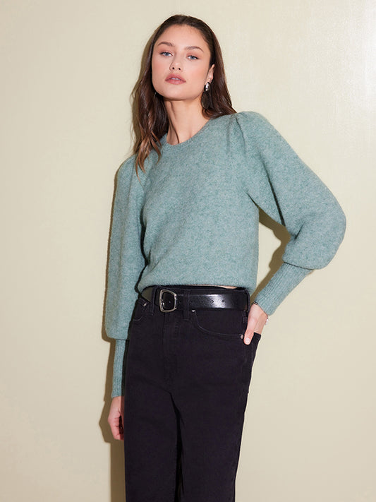 Fifteen Twenty | Lia Shirred Sleeve Sweater