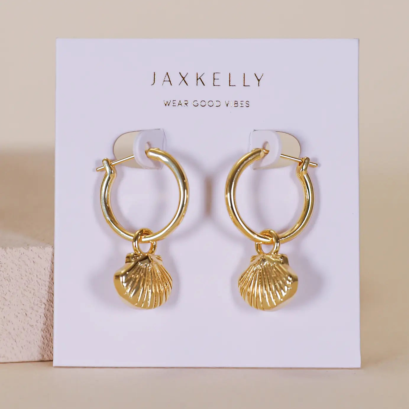 JaxKelly | Seashell Hoop Earrings