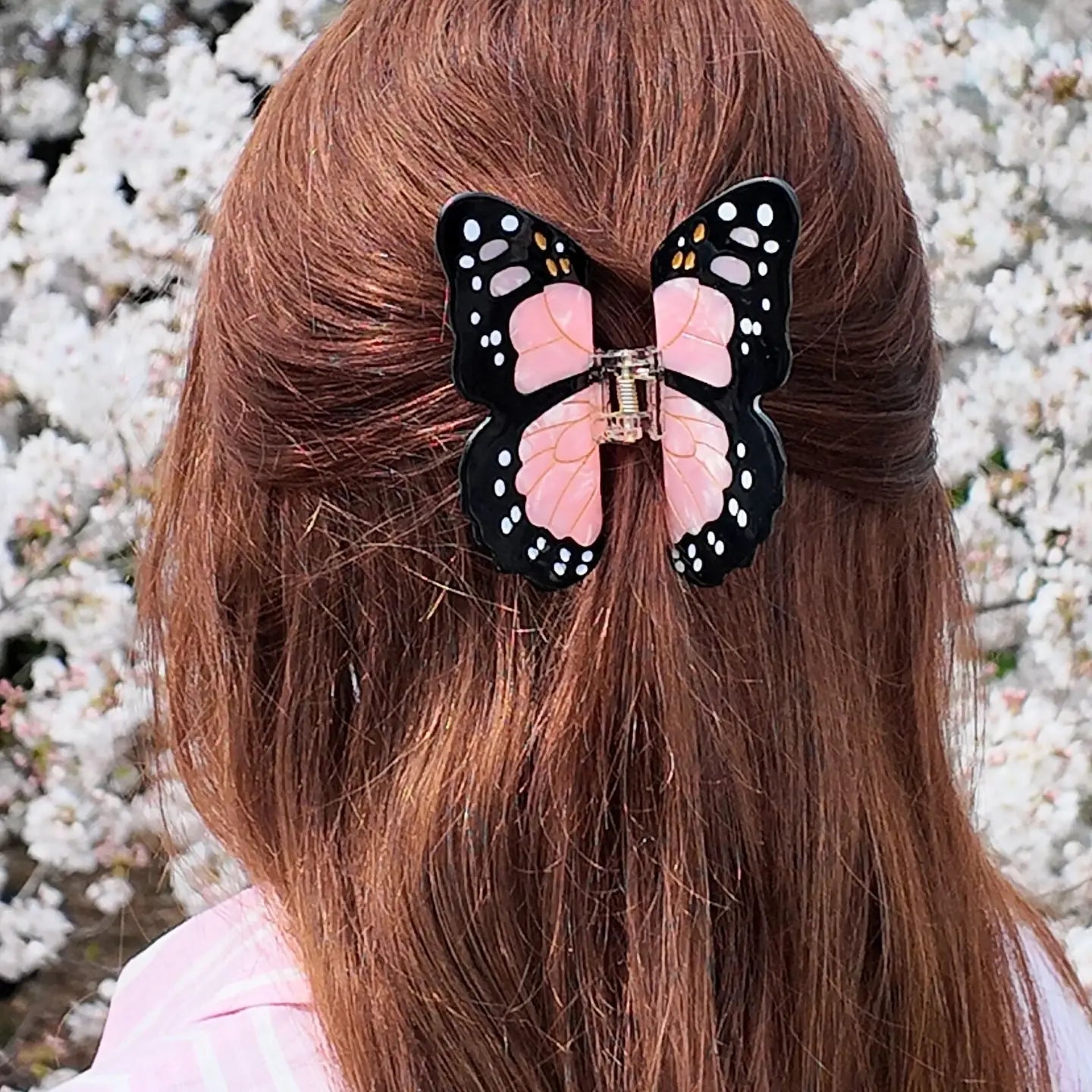 Solar Eclipse | Monarch Butterfly Hairclip