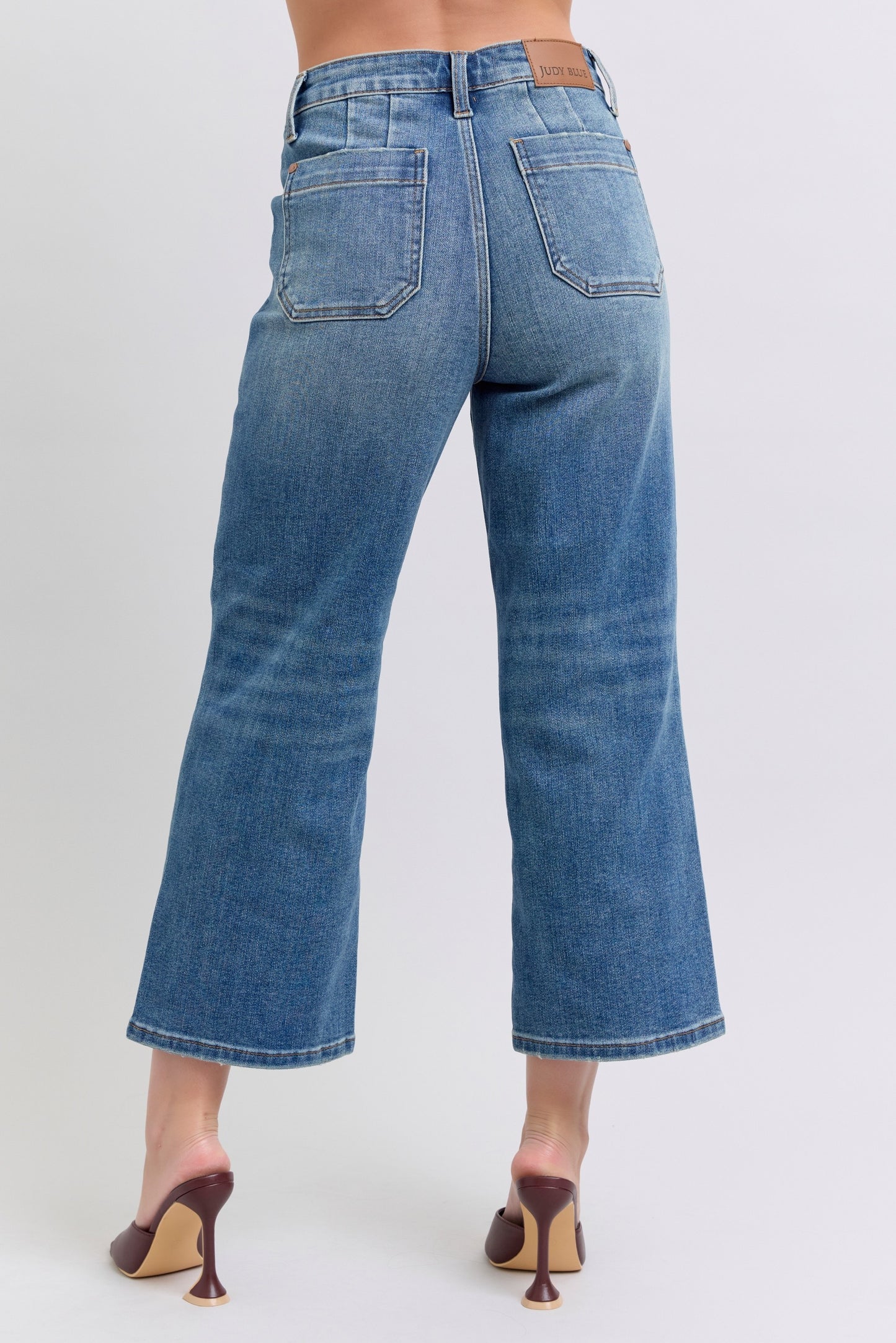 Judy Blue | Crop Wide Jeans