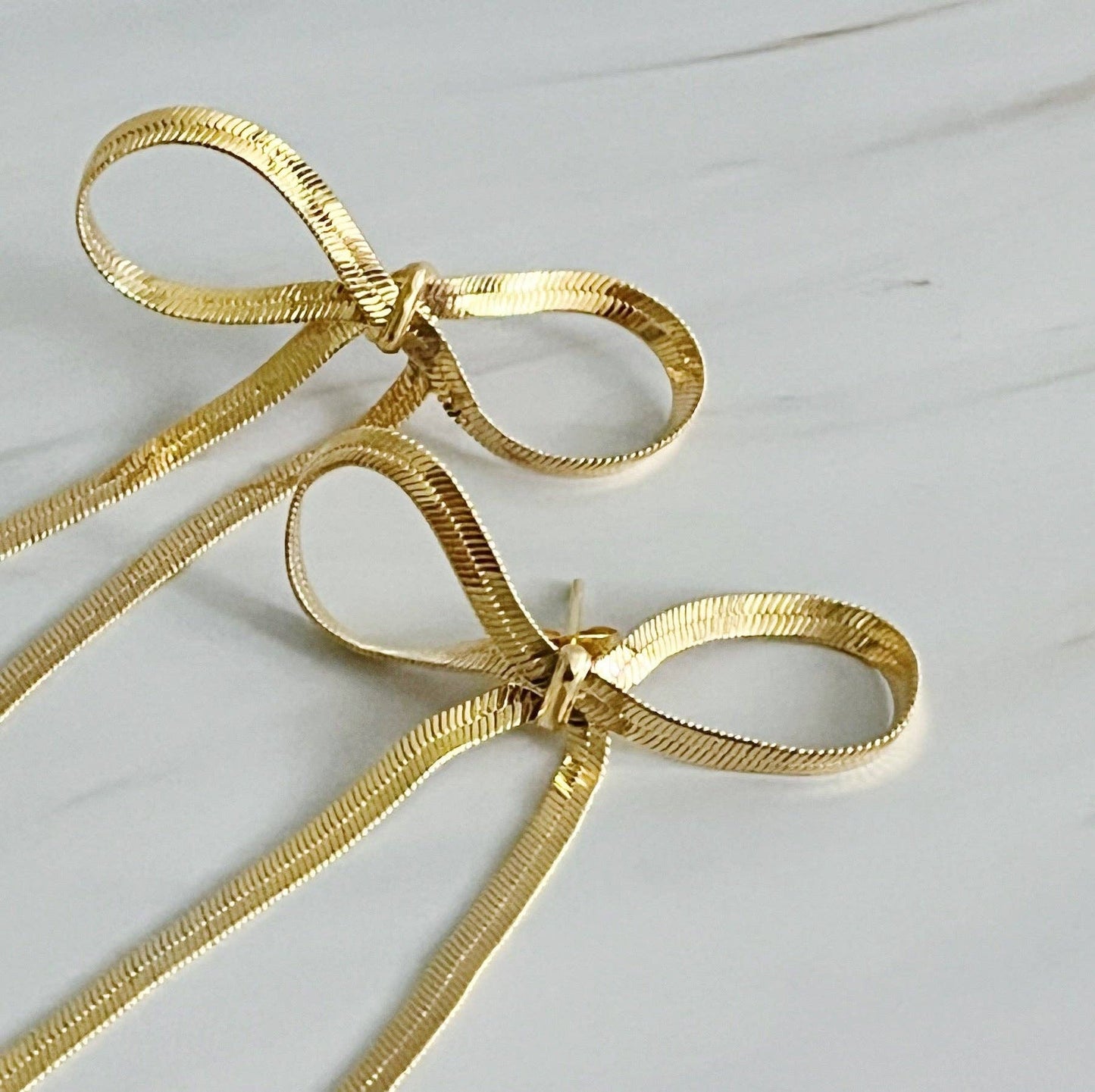 Ellison+Young | Long Drop Bow Earrings