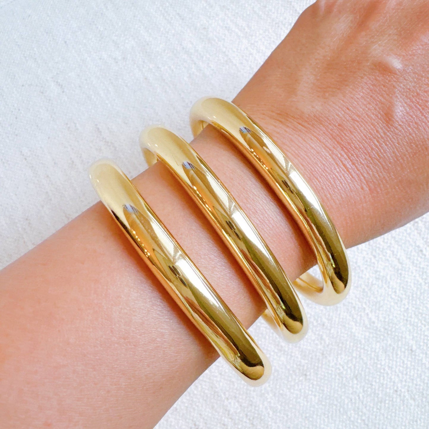 Ellison+Young | Golden Stack Luxe Bangle Set