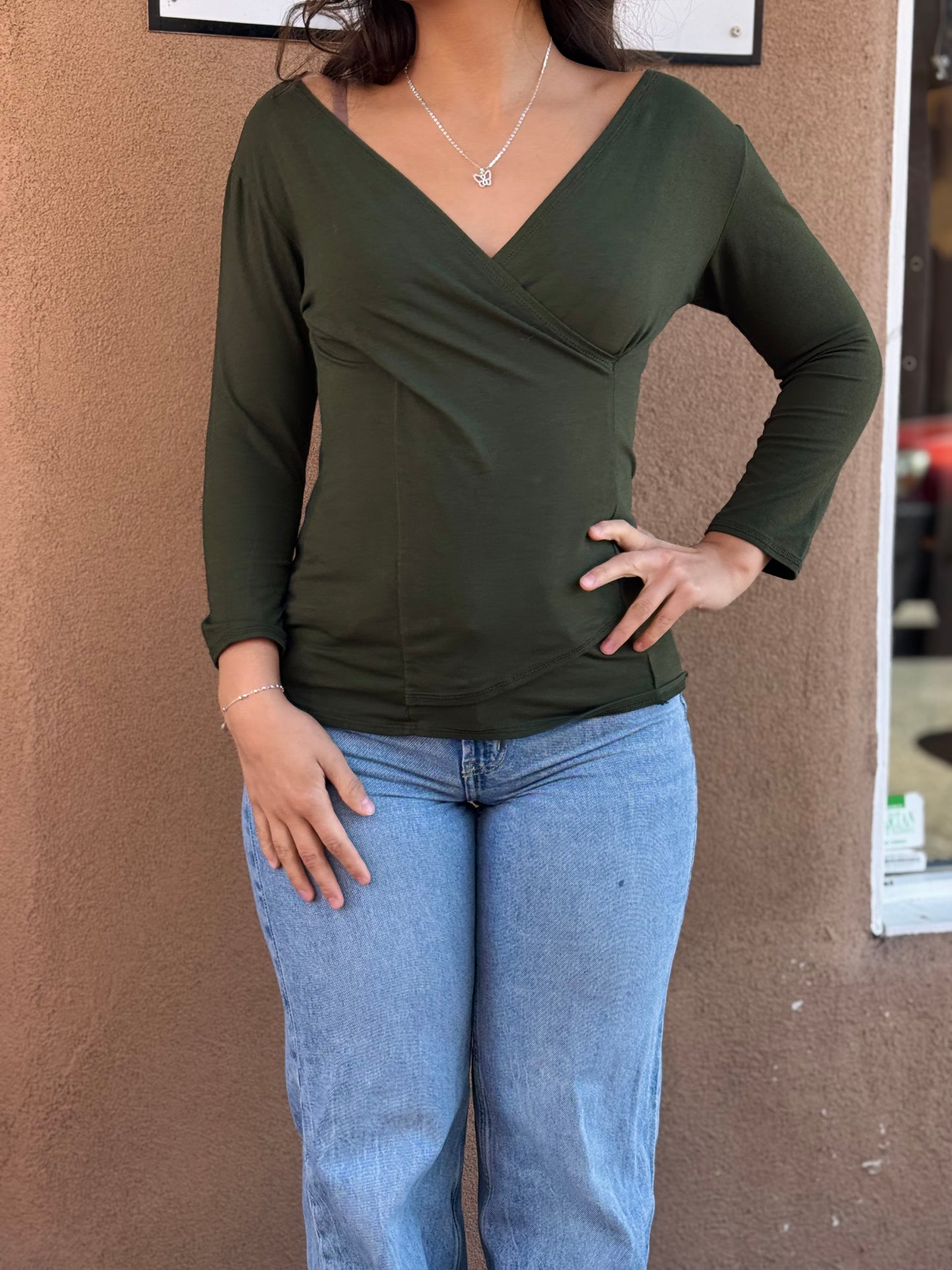 Luna Luz | 3/4 Crossover Top