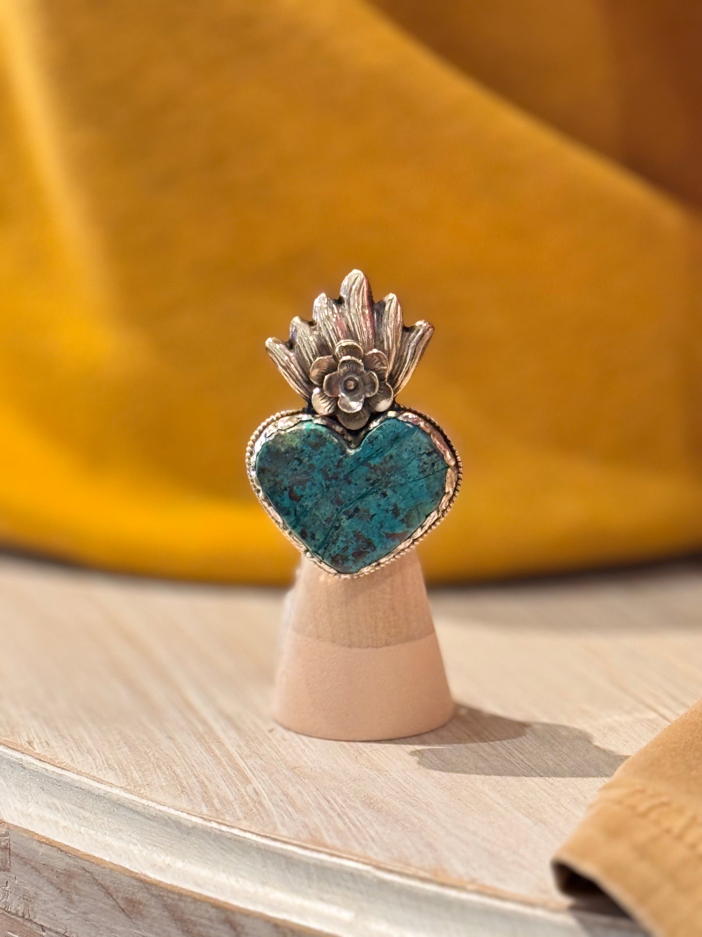 Tara Gasparian | Chrysocolla Heart Ring