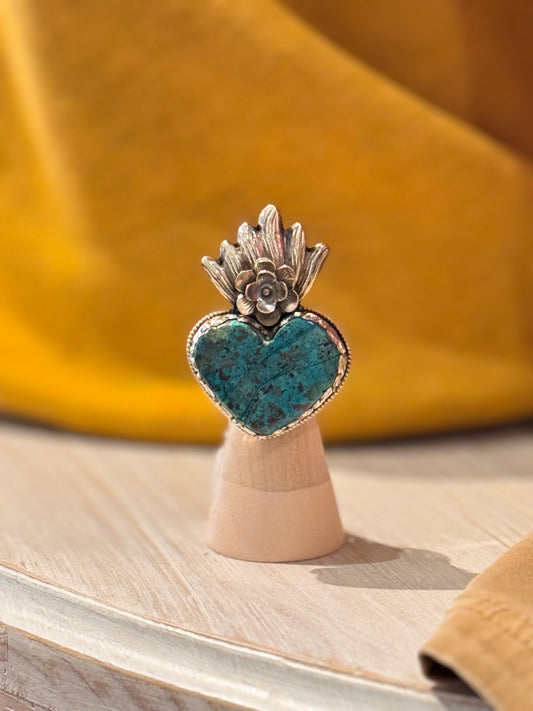 Tara Gasparian | Chrysocolla Heart Ring