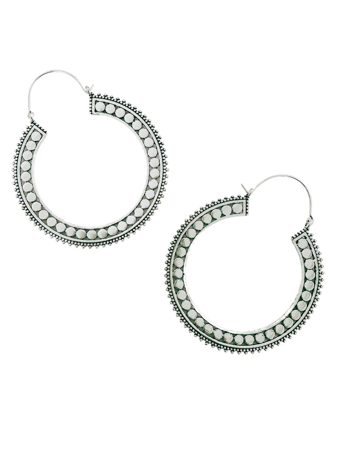 Boho Gal | Alina Silver Hoops