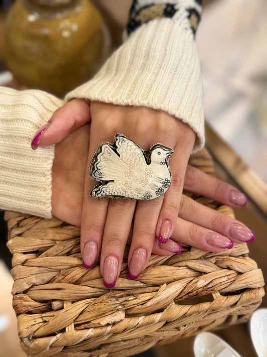 Tara Gasparian | Bone Dove Ring