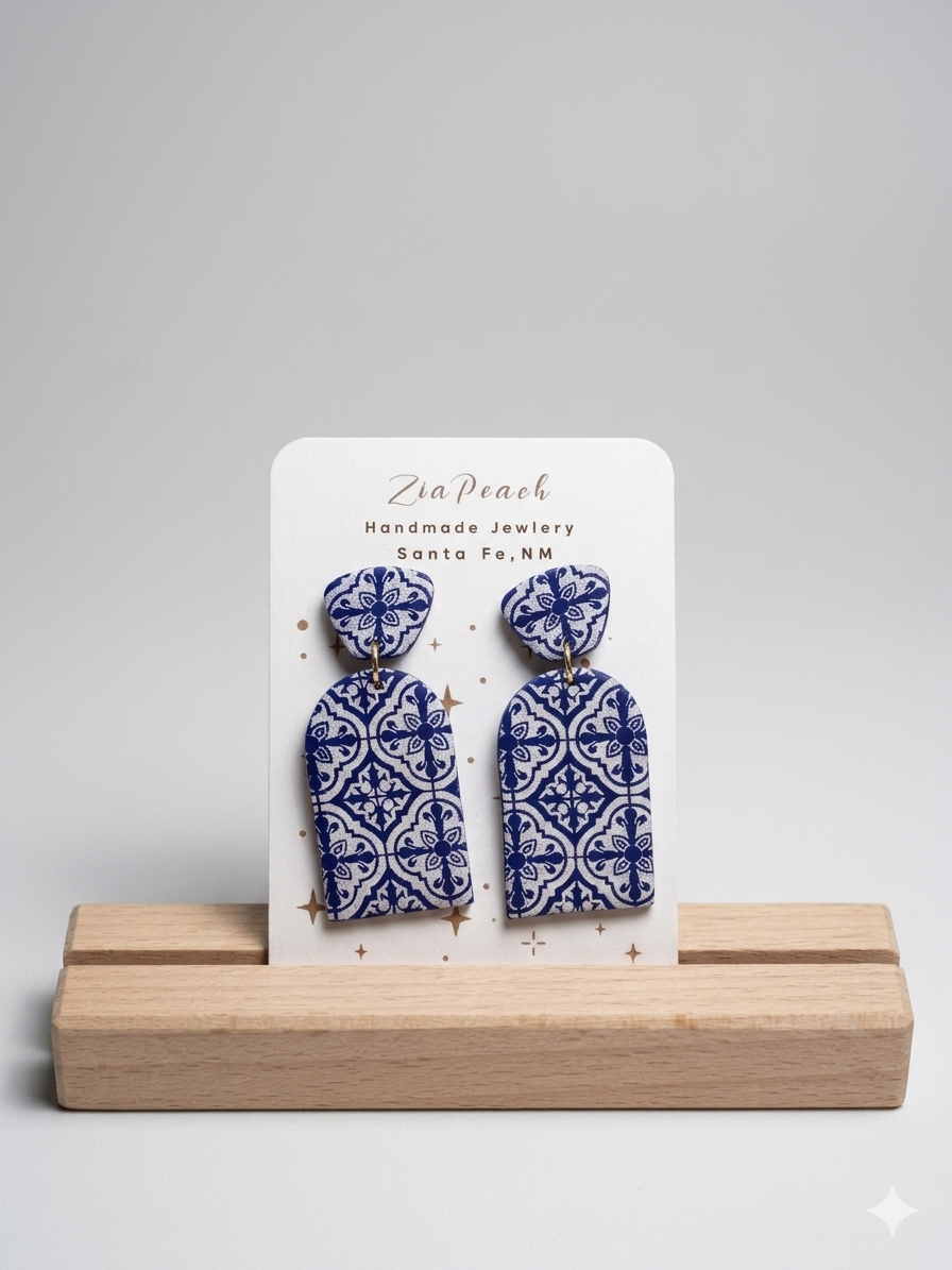 ZiaPeach | Spanish Tile Earrings