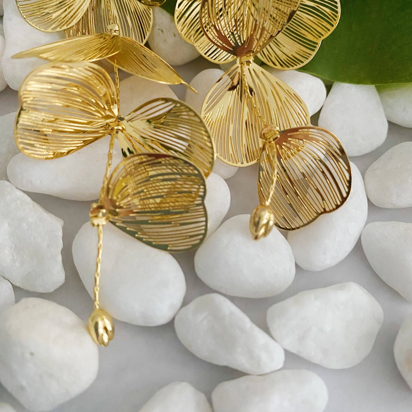 Ellison+Young | Artful Filigree Flower Drop Earrings