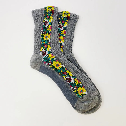 Ellison+Young | Noble Floral Beauty Socks