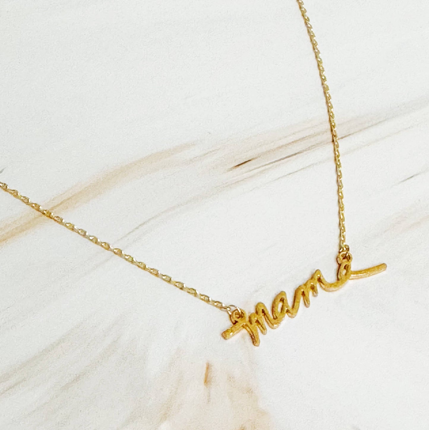 Ellison+Young | Mama Script Necklace