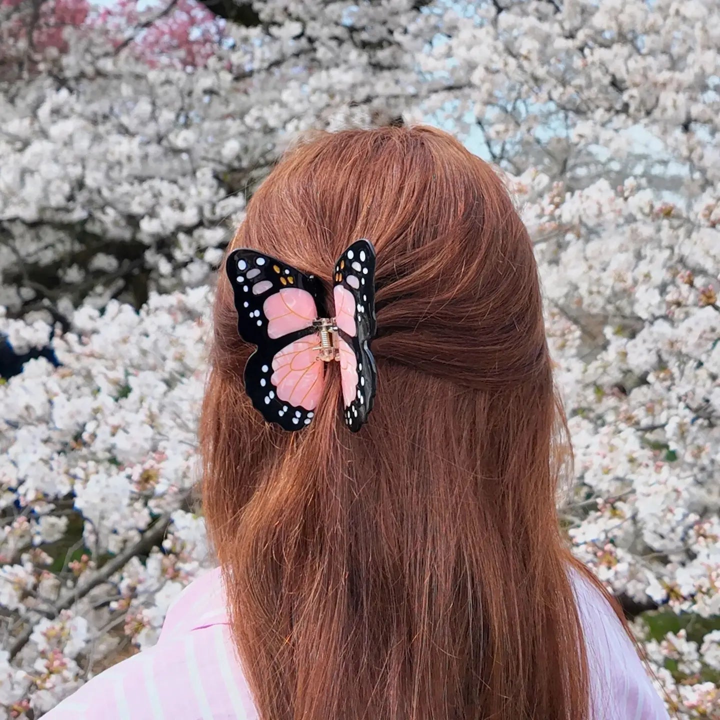 Solar Eclipse | Monarch Butterfly Hairclip
