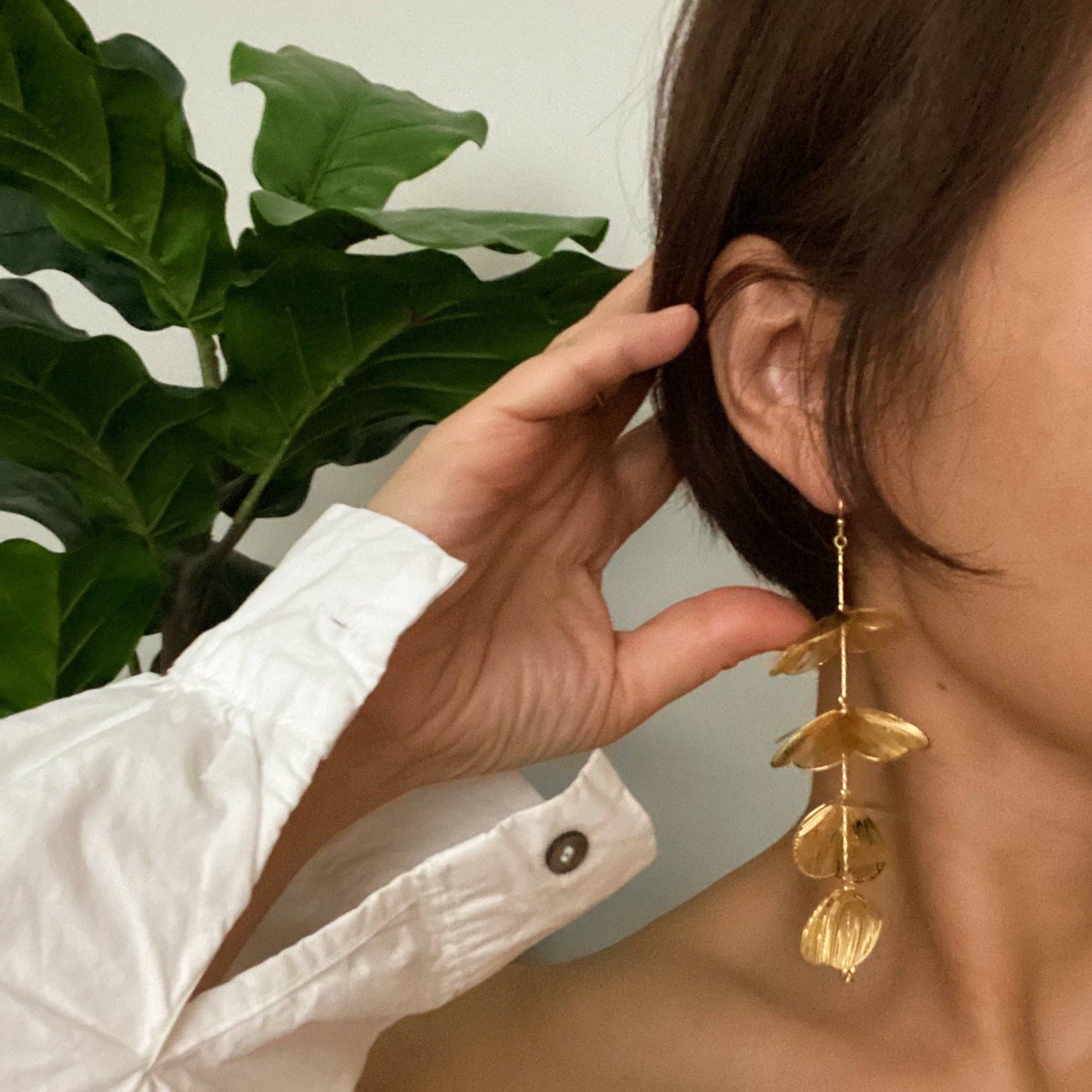 Ellison+Young | Artful Filigree Flower Drop Earrings