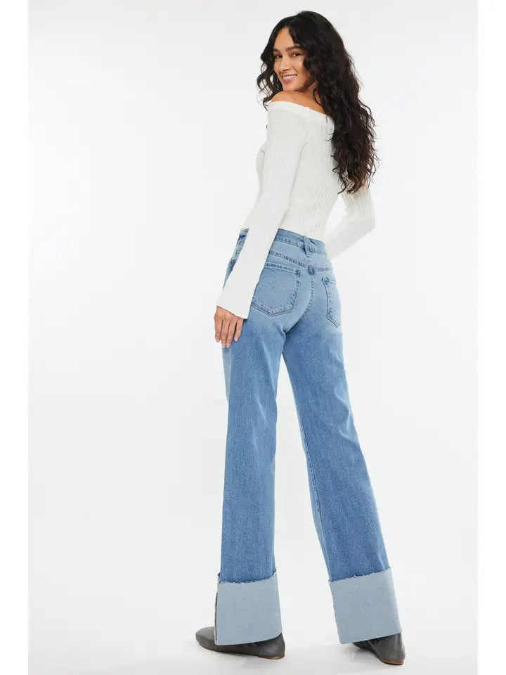 Kan Can | Midrise Wide Flare Jeans