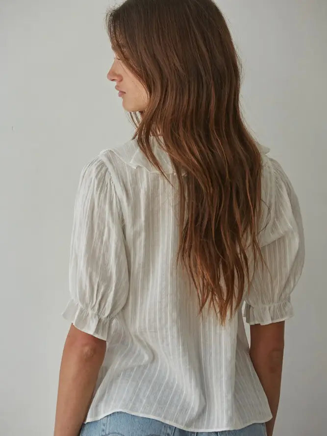By Together | Woven V-Neck Top
