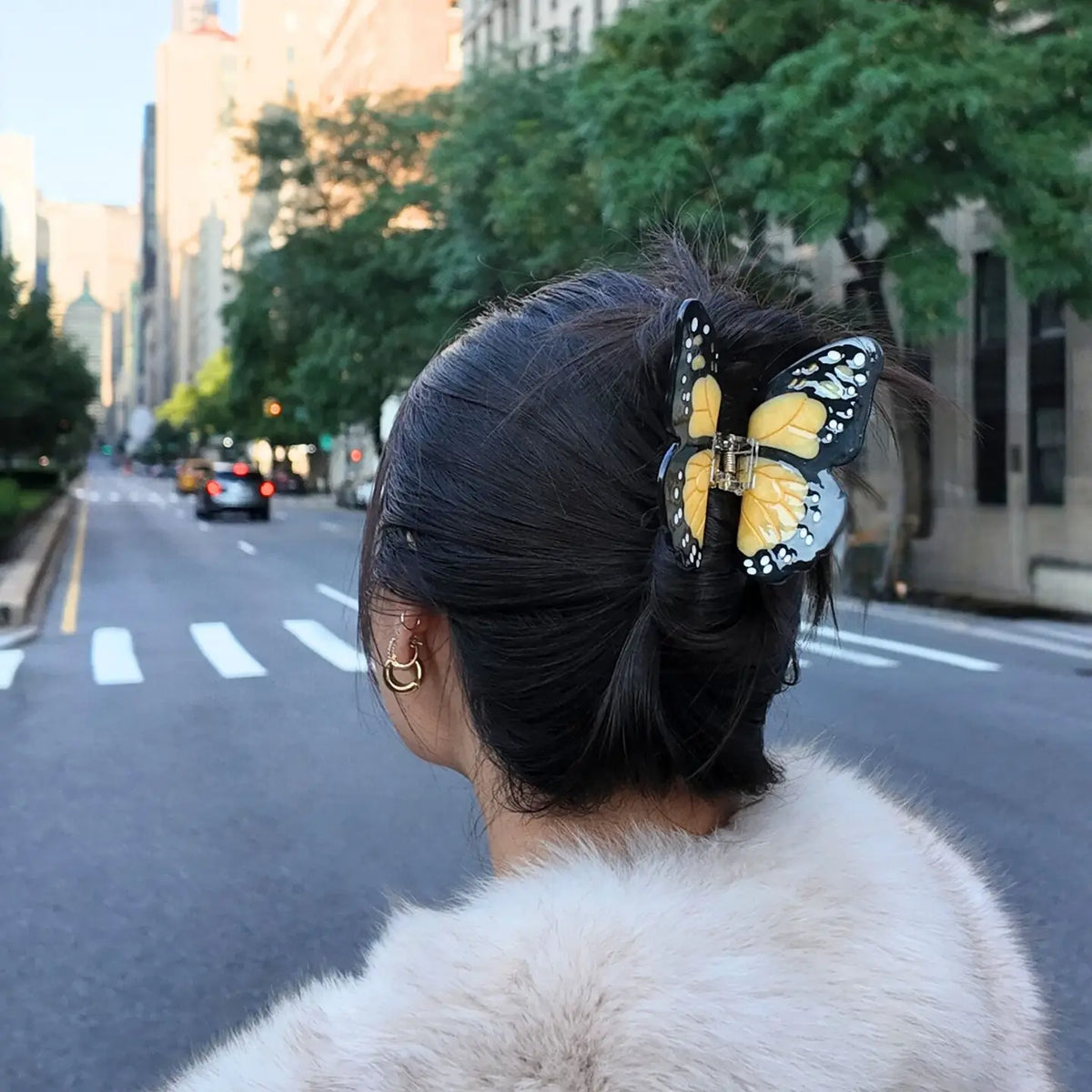 Solar Eclipse | Monarch Butterfly Hairclip