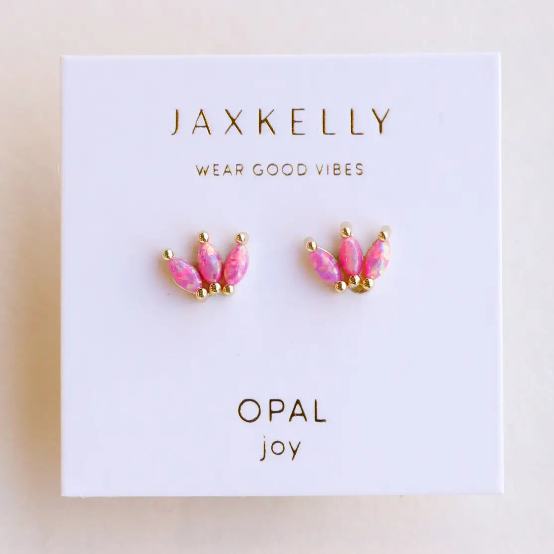 JaxKelly | Opal Crown Pink Studs