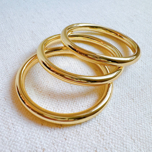 Ellison+Young | Golden Stack Luxe Bangle Set