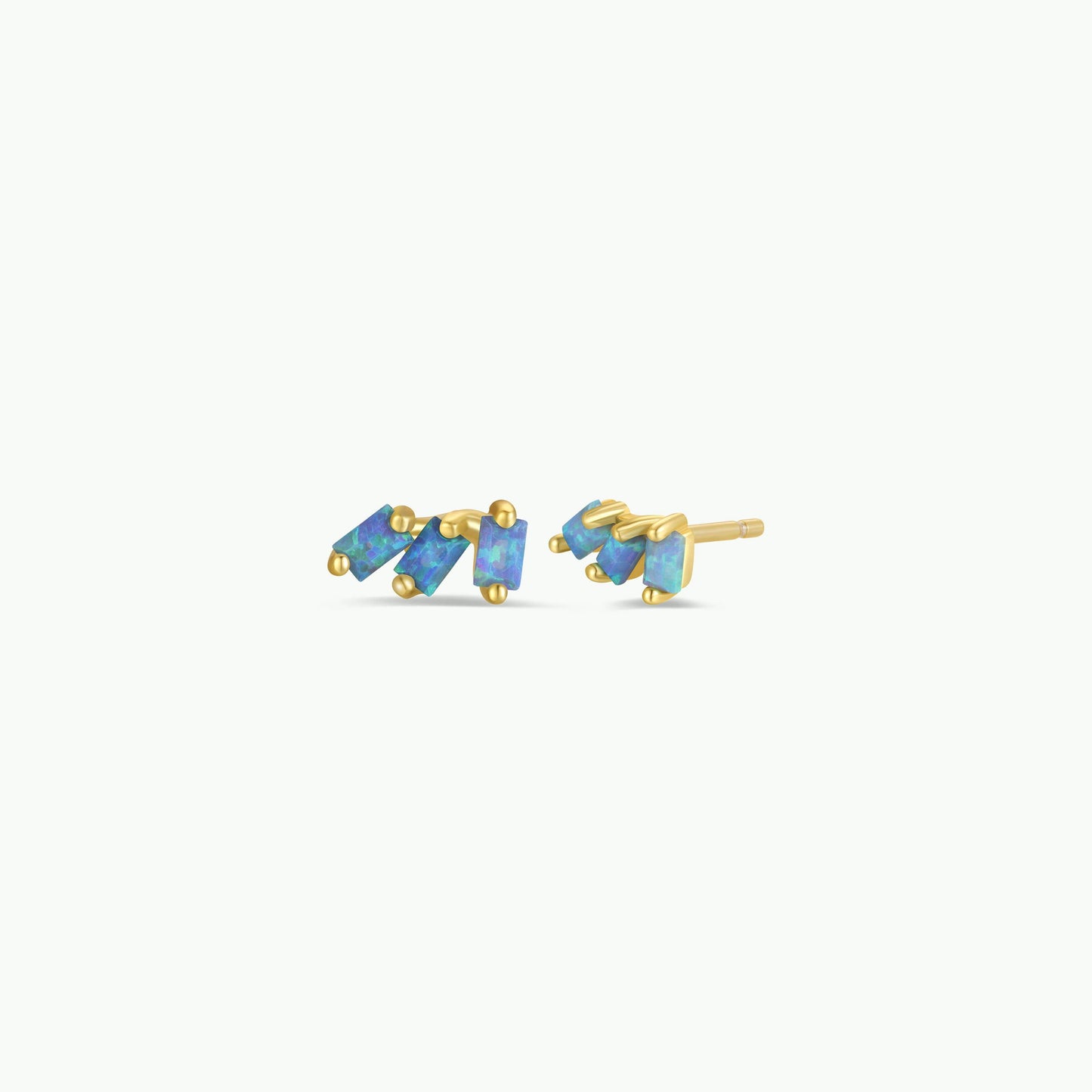 JaxKelly | Offset TrioFire Opal Earrings