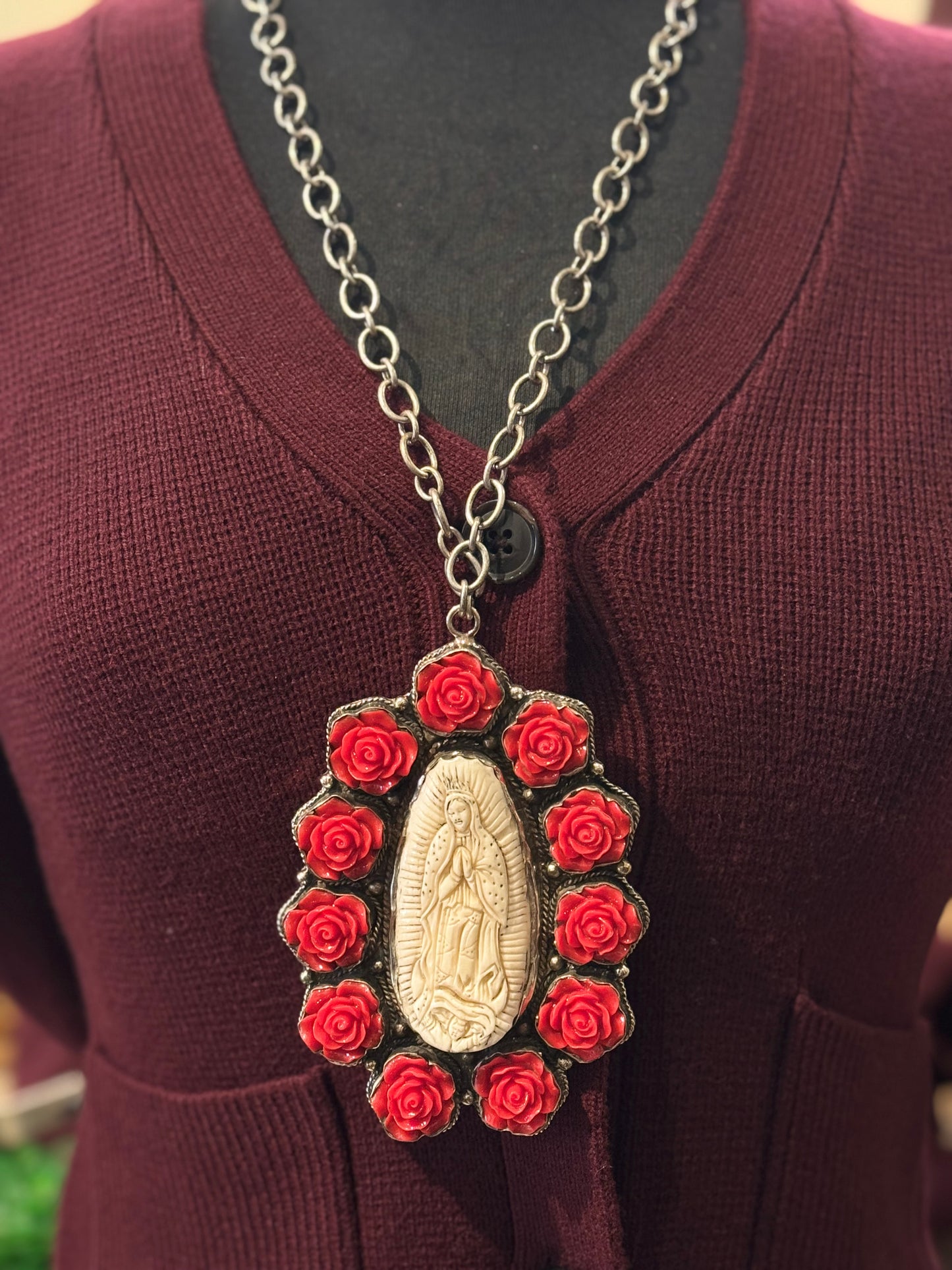 Tara Gasparian | Red Rose Mary Necklace