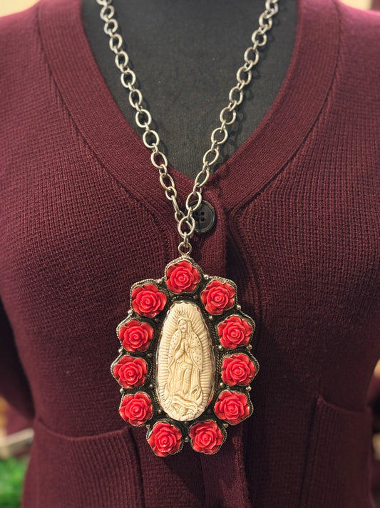 Tara Gasparian | Red Rose Mary Necklace