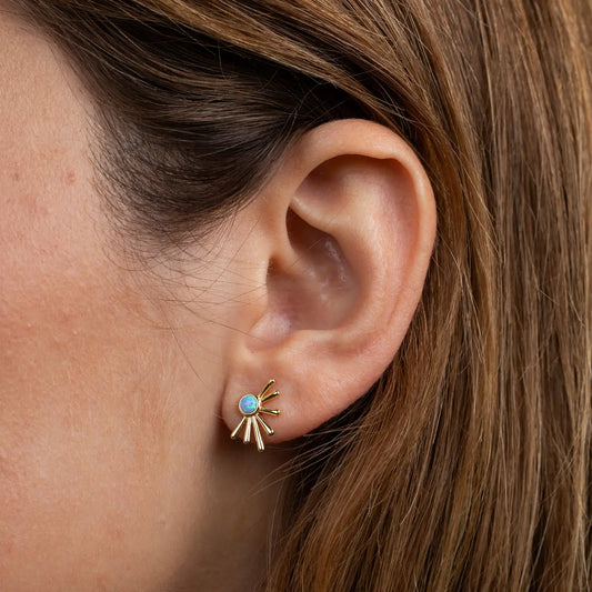 JaxKelly | Sun Ray Gold Earrings
