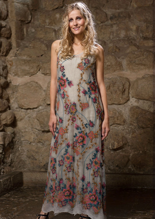 Gretty Zueger - Floral Embroidered Dress
