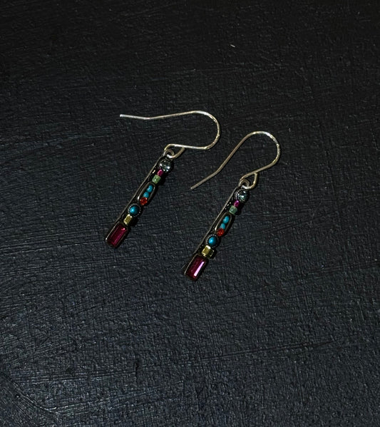 Firefly | Skinny Rectangle Earrings