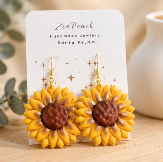 ZiaPeach | Sunflower Earrings