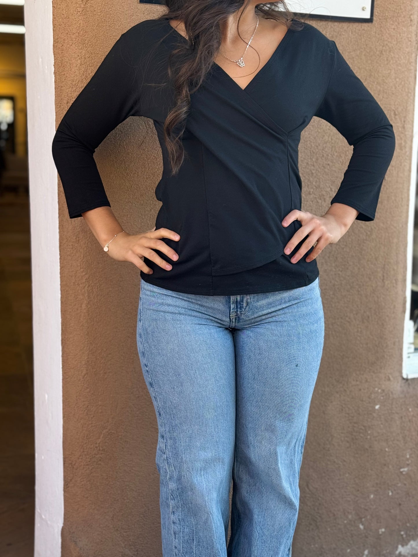 Luna Luz | 3/4 Crossover Top