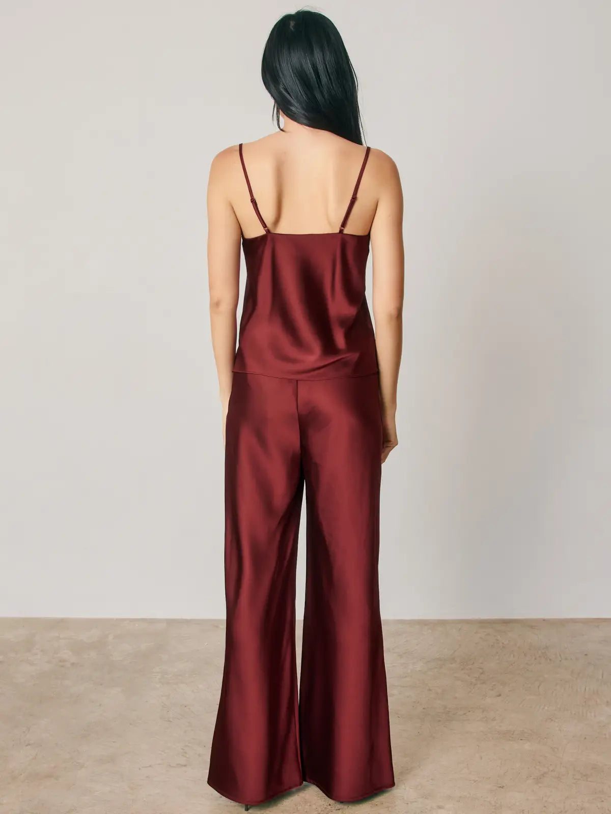 Dress Forum | Satin Straight leg Pants